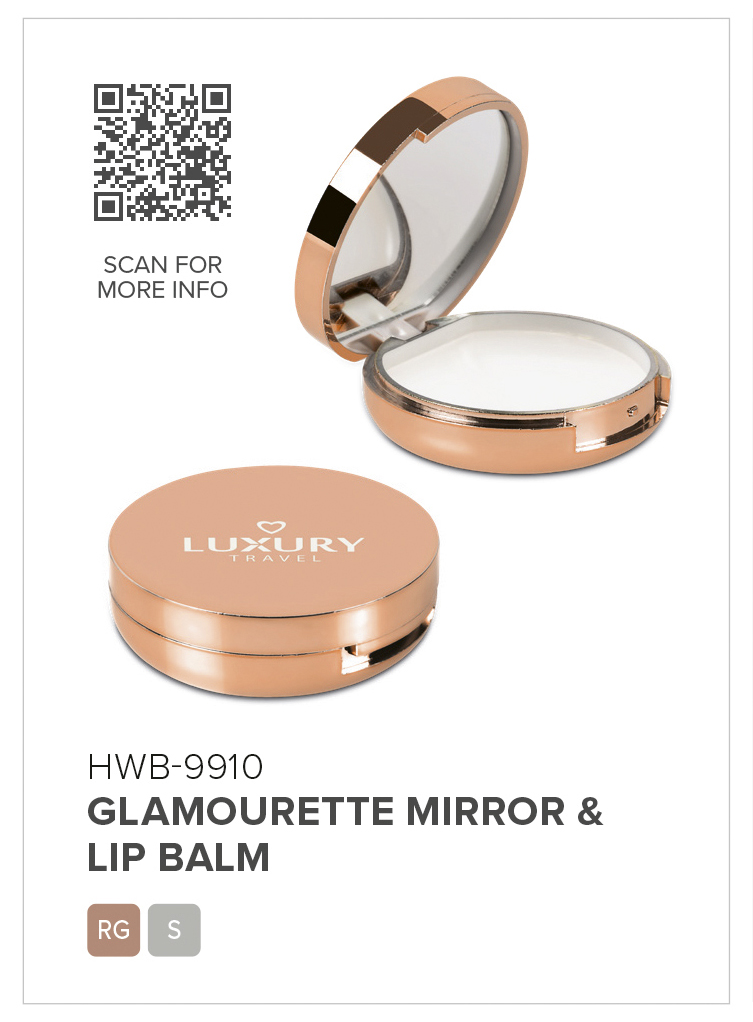 HWB-9910 - Glamourette Mirror & Lip Balm - Catalogue Image